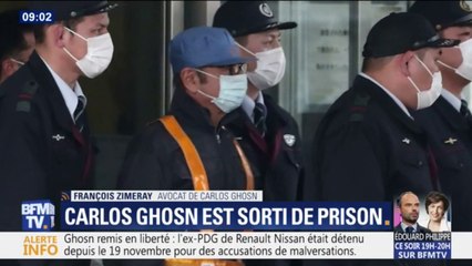 Carlos Ghosn a quitté la prison de Tokyo après 3 mois de détention