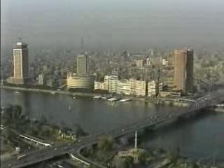 Views of Modern Cairo and the Nile, Egypt