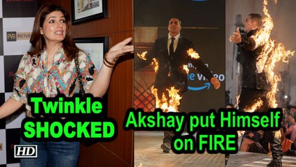 Twinkle SHOCKED when Akshay put Himself on FIRE