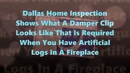 Home Inspector Shows What A Damper Clip Looks Like