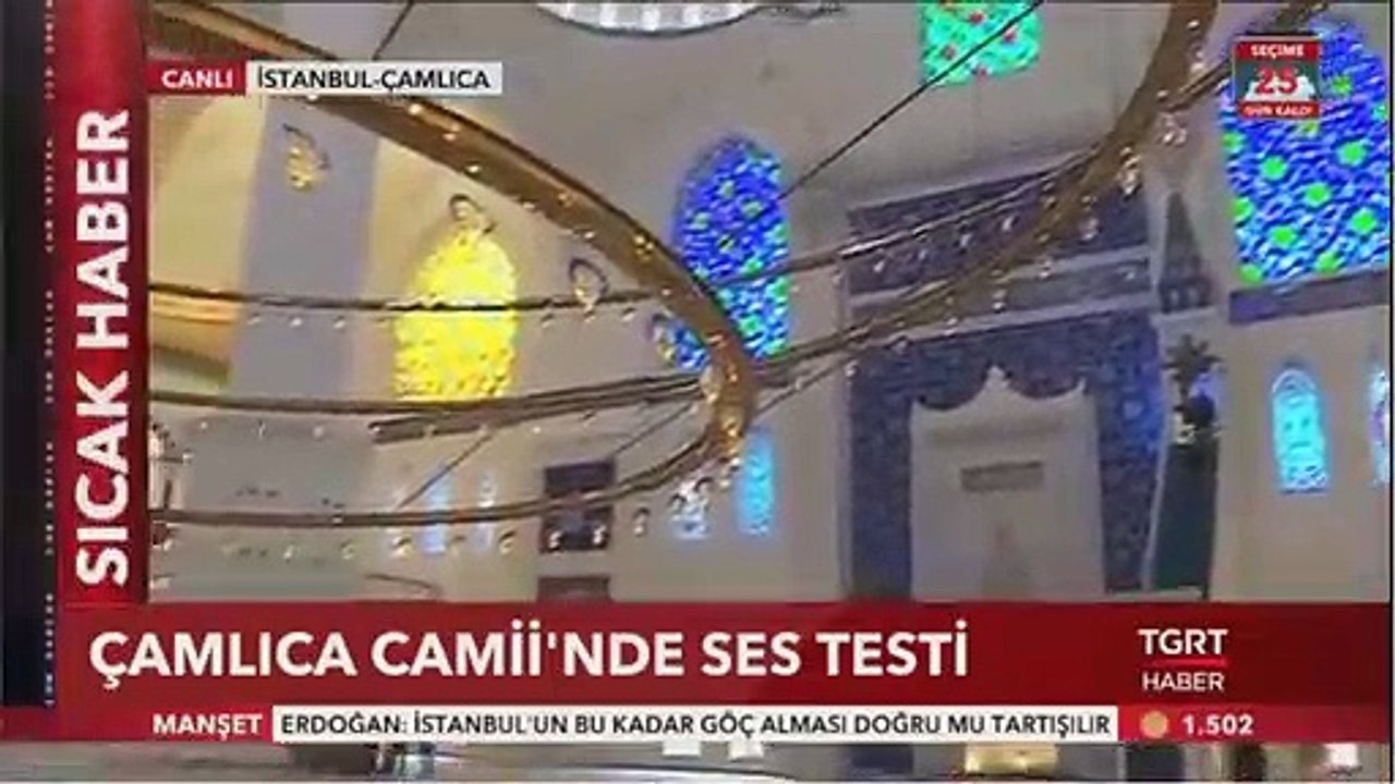 Çamlıca Camii İbadete Açılıyor