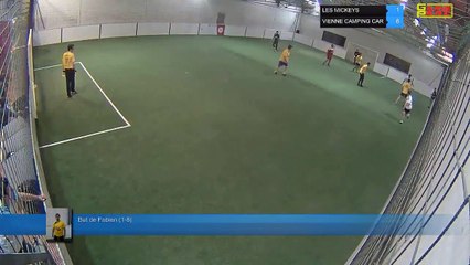 But de Fabien (1-8) - LES MICKEYS Vs VIENNE CAMPING CAR - 05/03/19 19:18 - LIGUE 4