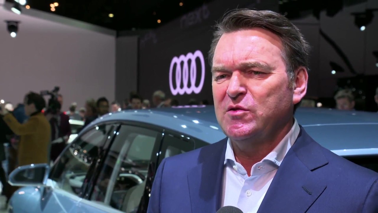 Audi auf dem Genfer Autosalon 2019 Interviews Bram Schot