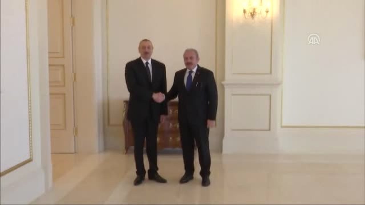 TBMM Başkanı Şentop, Cumhurbaşkanı İlham Aliyev Tarafından Kabul Edildi