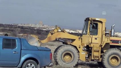 Kapadokya bölgesindeki yapıların yıkılması - NEVŞEHİR