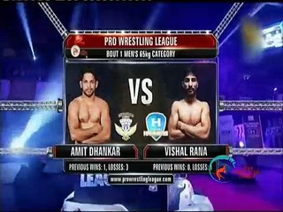 Pro Wrestling League 2015- Amit Dhankar Vs Vishal-27th Dec_REVANTA MUMBAI GARUDA