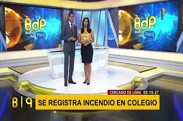 Cercado de Lima: se registra incendio en colegio parroquial