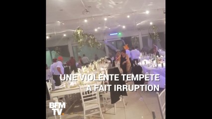 Une tempête s'invite à un mariage en Argentine... et gâche la fête