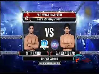 Pro Wrestling League 2015_ Nitin Vs Sandeep Tomar -16th Dec_ Haryana Hammers