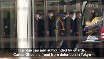 Ex-Nissan chief Ghosn freed on bail after three months in jail