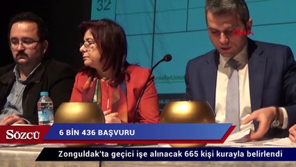 Zonguldak’ta geçici işe alınacak 665 kişi kurayla belirlendi