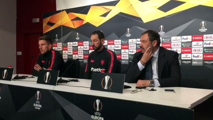 Sevilla-Slavia: Rueda de Prensa de Daniel Carriço