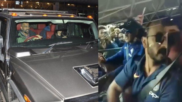 Ind Vs Aus 3rd ODI: MS Dhoni drives Rishabh Pant and Kedar Jadhav in his Hummer | वनइंडिया हिंदी