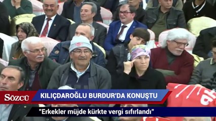 Kılıçdaroğlu: Erkekler müjde kürkte vergi sıfırlandı