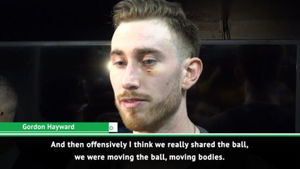 Hayward applauds Boston's "purpose" against Golden State
