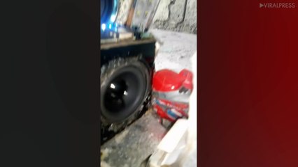 Mini Motorcycle Powered By Mobile Phone Battery