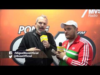 Entrevista a Miguel Bosé desde el backstage Estamos Unidos Mexicanos