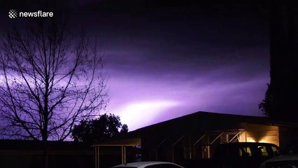 California lit up by lightning as storm hits the Golden State