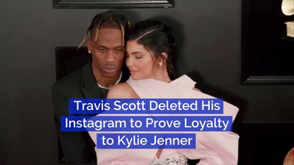 Travis Scott Proves Love With Insta Deletion