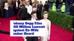 Johnny Depp Files $50 Million Lawsuit Against Ex-Wife Amber Heard