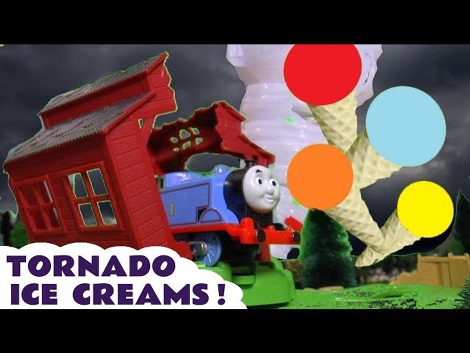 Thomas and Friends Learn English & Learn Colors with Tornado Play Doh Ice Creams by the Funny Funlings as they play Hide and Seek for the correct colors - A family friendly full episode english story for kids