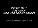 Review 647 - Pac-Man (Neo Geo Pocket Color)