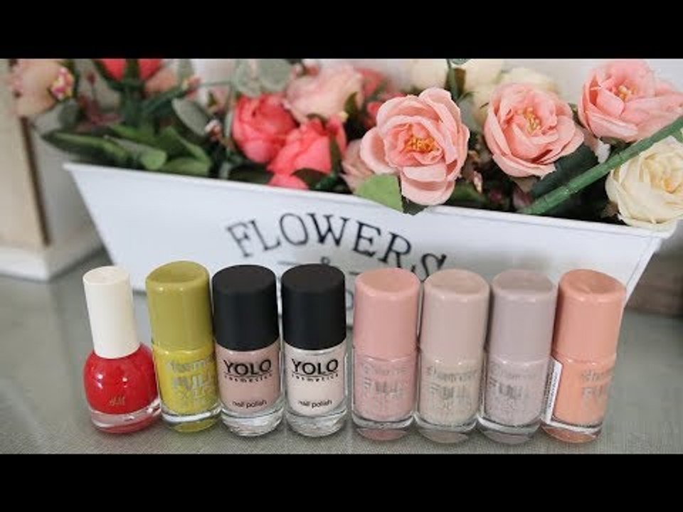 Alia Awwe | الوان و ارقام المانيكير النود اللى عندى و الوان تانيه جيباهم جديد