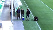 Ángel Haro y López Catalán, presentes en el entrenamiento del Betis (06/03/2019)