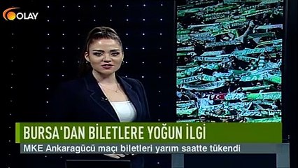 Bursa'dan biletlere yoğun ilgi