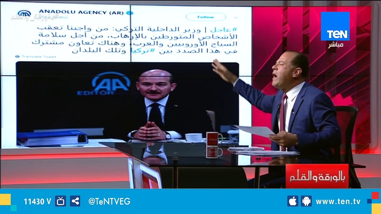 الديهي لـ"وزير الداخلية التركي": هو حلال عليك تعقب الإرهابيين وحرام علينا