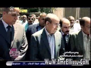 عمرو الليثي ووضع حجر الاساس لعمارات عشش السكة الحديد