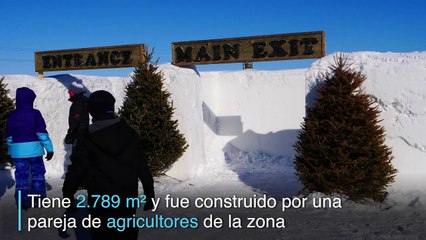 Conozca el laberinto de nieve más grande del mundo