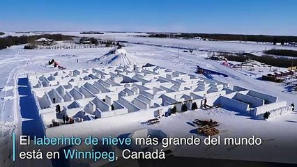 Conozca el laberinto de nieve más grande del mundo