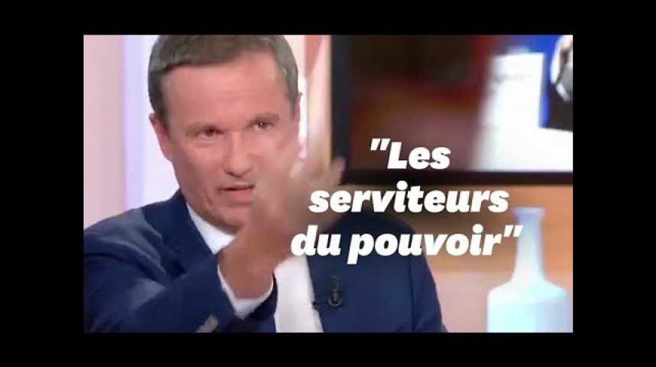 Nicolas Dupont-Aignan quitte "C à Vous" après un clash avec Patrick Cohen