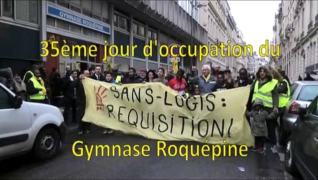35 ème jour d'occupation du Gymnase Roquépine