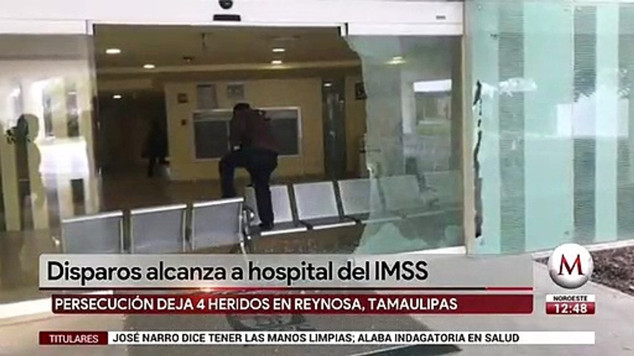 Disparos alcanza a hospital del IMSS