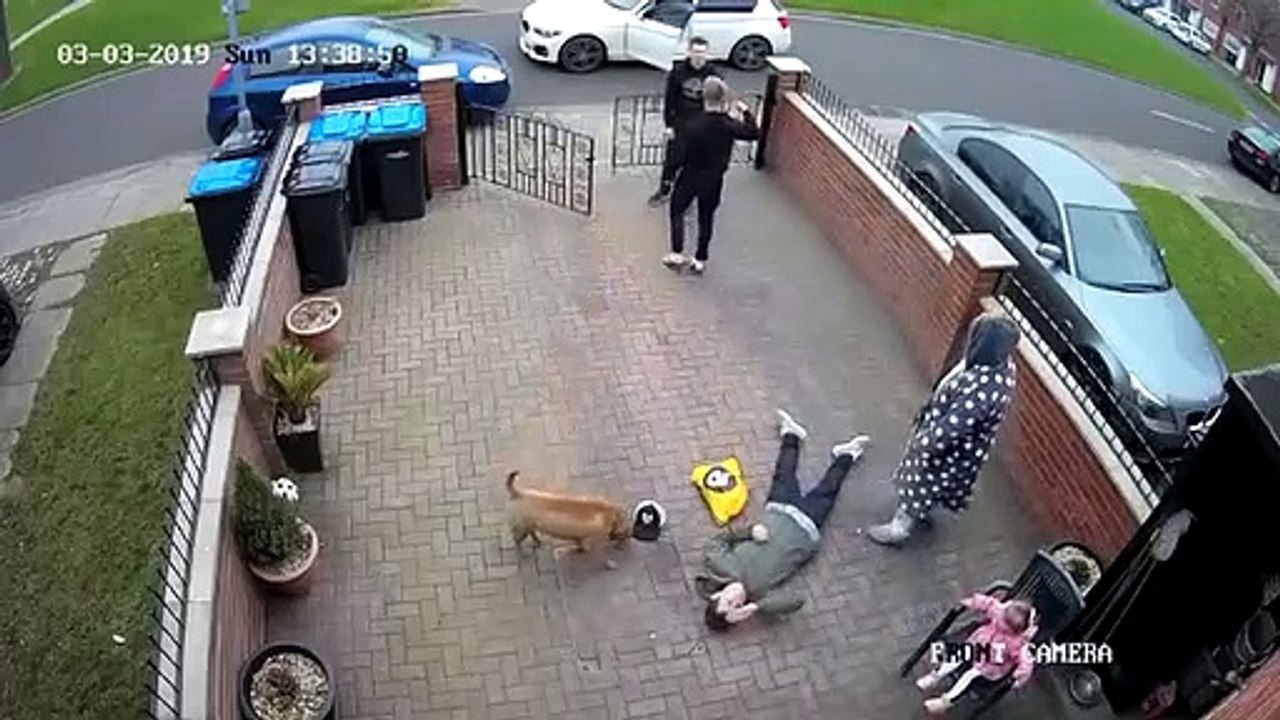 Ce garçon donne un fort coup de poing à l'harceleur de sa mère