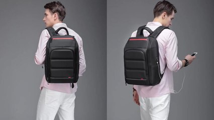 MontSwiss- Travel backpack airplane with usb charging port