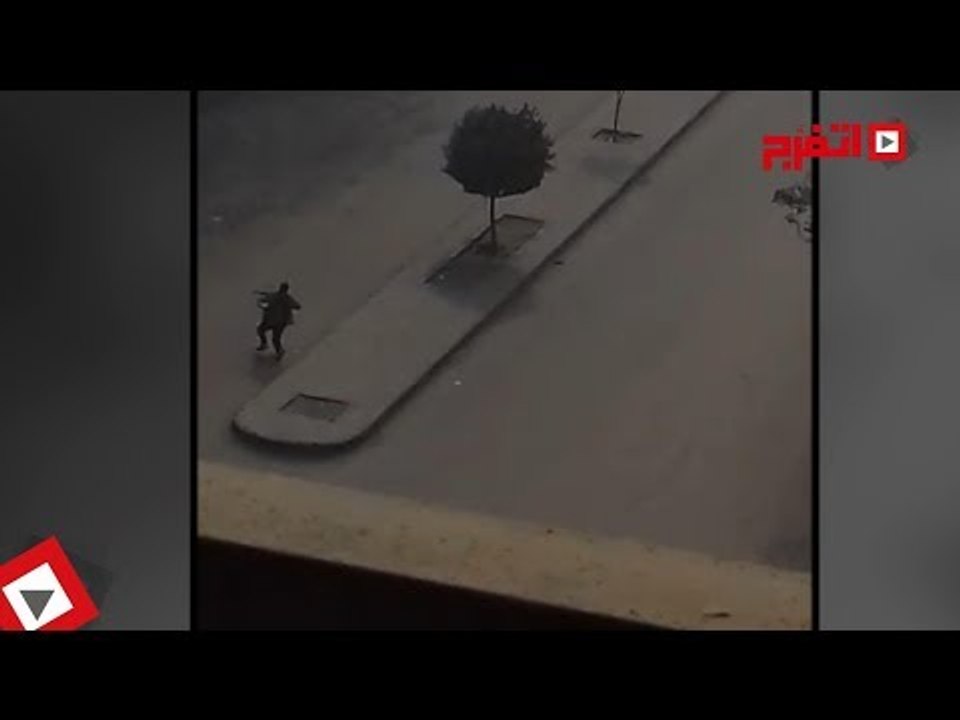 اتفرج | إطلاق الرصاص على إرهابي كنيسة «مارمينا» بحلوان