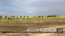 خروج أعداد هائلة من المدنيين وعوائل عناصر داعش من الباغوز (فيديو)