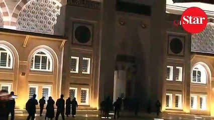 Çamlıca Camisi’nde ilk ezan okundu