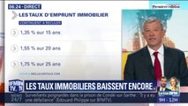 Immobilier: les taux d'emprunt continuent de baisser