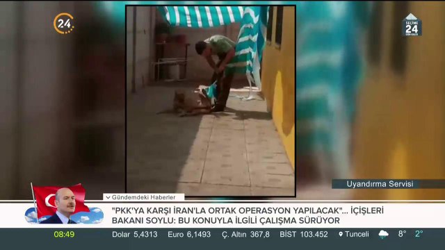 Köpeğin imdadına polis yetişti