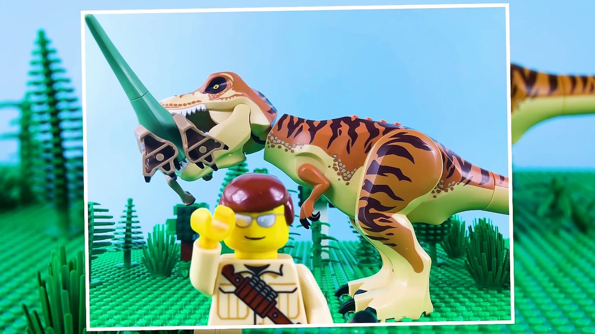 LEGO Jurassic World STOP MOTION LEGO Jurassic World: T-Rex vs Velociraptor  | LEGO | By Billy Bricks - video Dailymotion