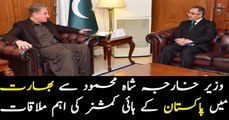 Pakistan High Commissioner to India meets FM Shah Mehmood