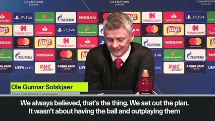 Solskjaer: ‘We always believed’