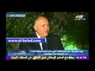 وزير الخارجية: لن تتأثر حصة مصر المائية من إنشاء مشروع سد النهضة