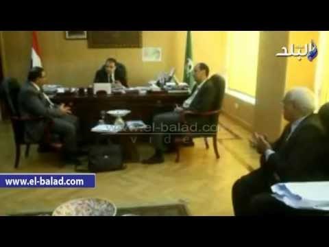 استقبال وفد وزارة الموارد المائية والري لبحث تنفيذ الخطة القومية للمياه