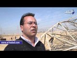 آثار إنفجار أبراج الكهرباء المغذية لمدينة الانتاج الاعلامى