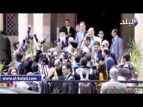 وصول «محلب» إلى الكاتدرائية لتقديم التهنئة بعيد القيامة